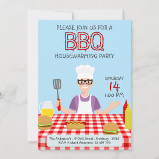 Housewarming BBQ Party Invitation