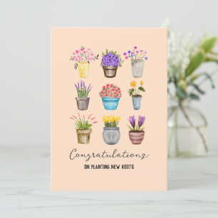 Housewarming Congratulations New Home Stylish Boho Card