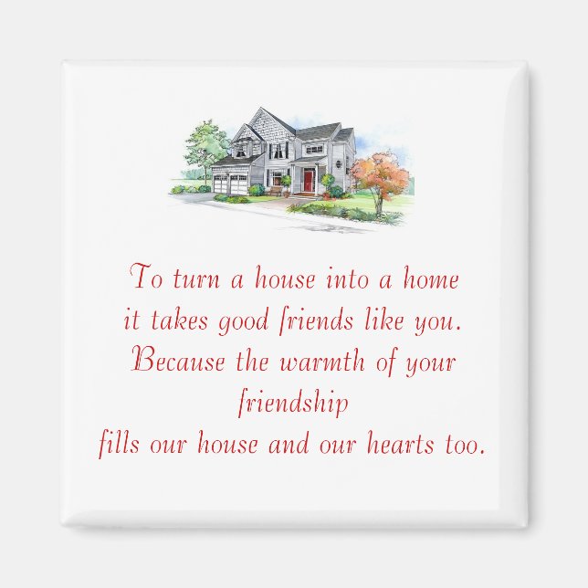 Housewarming Favour Gift Magnet 1 (Front)