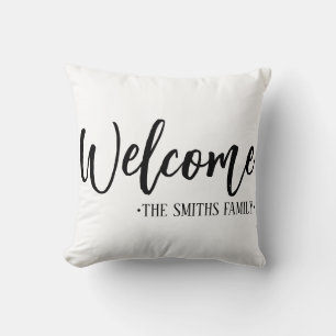Housewarming Gift / Family Name custom / Personal Throw Pillow