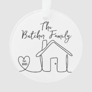 Housewarming gift, New Home, Personalized Gift Ornament