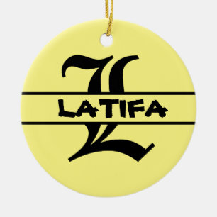 Housewarming Gift - Personalized Names Monogram Ceramic Ornament