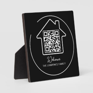 Housewarming Gift Personalized WiFi Sign QR Code Plaque