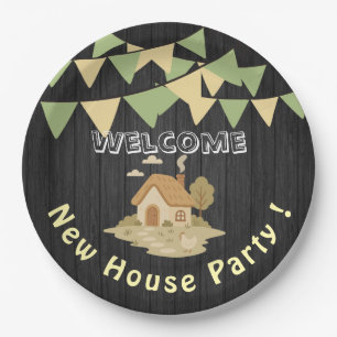 Housewarming paper plate