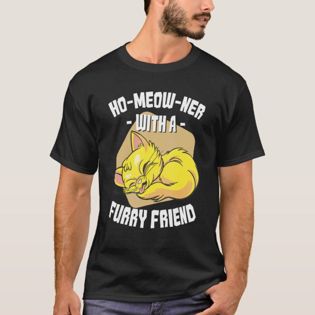 Housewarming Party Cat T-Shirt (Front)