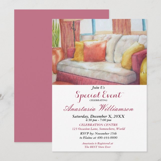 HOUSEWARMING PARTY EVENT INVITE (Front/Back)