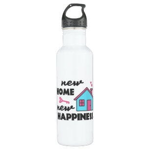 Housewarming party New Home New Happiness 710 Ml Water Bottle