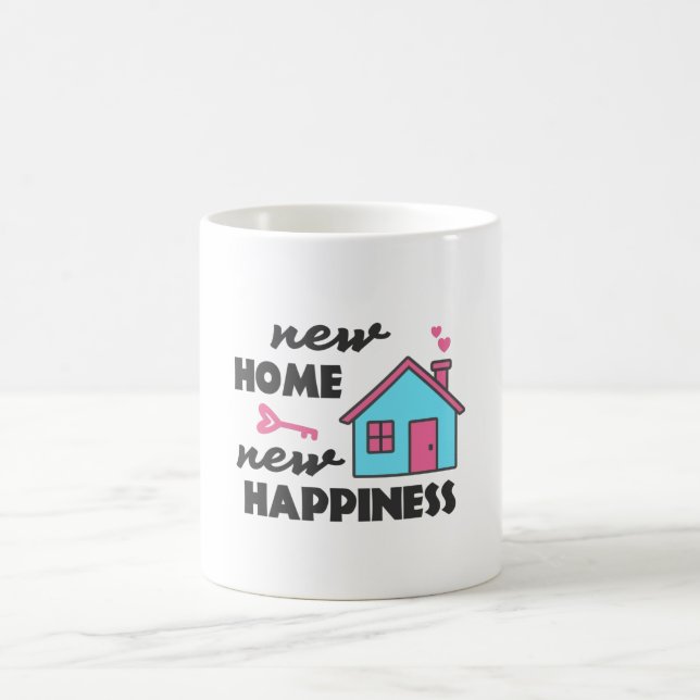 Housewarming party New Home New Happiness Coffee Mug (Center)
