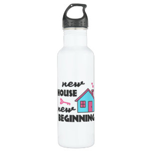 Housewarming party New House New Beginning 710 Ml Water Bottle
