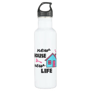 Housewarming party New House New Life 710 Ml Water Bottle
