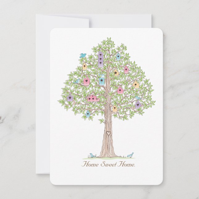 Housewarming party or change of address card. invitation (Front)