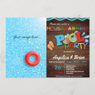 Housewarming Pool Party Invitation