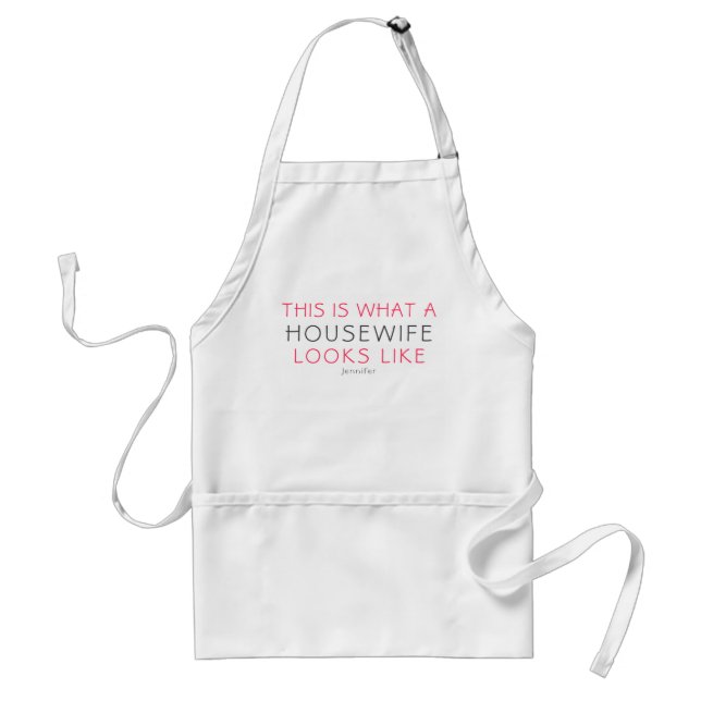 Housewife Humour Funny Novelty Personalized Standard Apron (Front)
