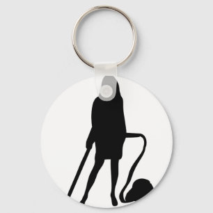 housewife - vacuum cleaner - cleaning keychain