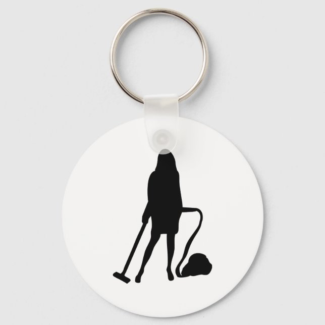 housewife - vacuum cleaner - cleaning keychain (Front)