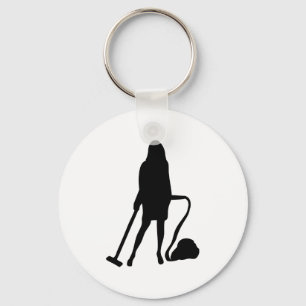 housewife - vacuum cleaner - cleaning keychain