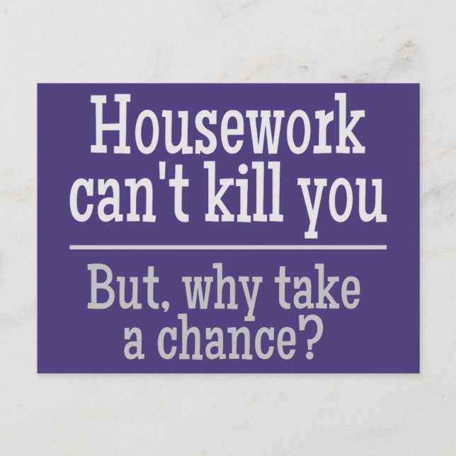 HOUSEWORK custom postcard (Front)