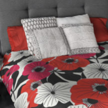 Bright Moderne Pavot Modèle Floral