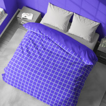 Carreaux de base Couvre-couette violet bleu