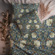 Poudre de Pervenche et Motif Morris de Bleu et Ver