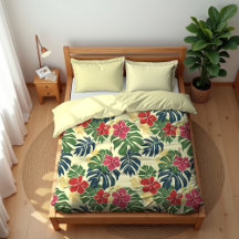 Tropical floral jaune