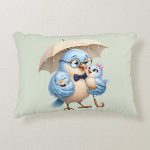 Housse de Coussin à Accent Papa Oiseau Décoration