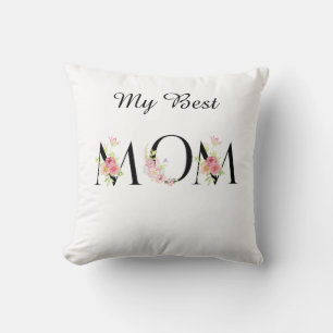 Housse de Coussin à Jeter Fleurs Personnalisée Mei