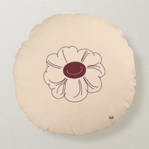 Housse de Coussin de Jet de Forme de Fleur Colorée