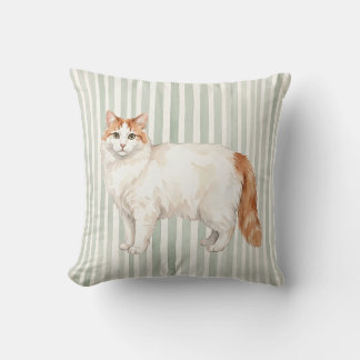 Housse de coussin de lancer de chat Turkish Van