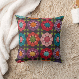 Housse de coussin florale à 20 marguerites - Décor