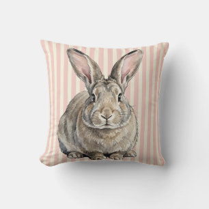 Housse de coussin jetable avec lapin géant flamand