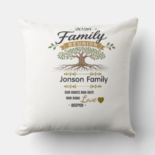 Housse de coussin personnalisée pour réunion de fa