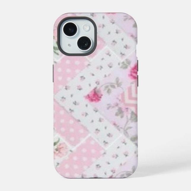 Housse de téléphone à motif courtepointe florale r (Verso)