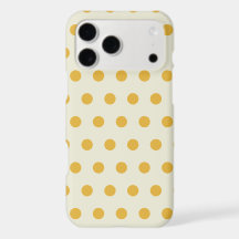 Housse de téléphone à motif de points jaunes bonbo