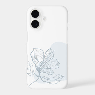 Housse de téléphone Fleur ombre et ligne-art