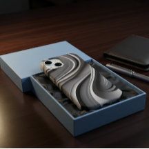 Housse de téléphone gris moderne tendance