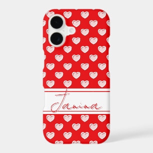 Housse de téléphone iPhone rouge frappante avec vo