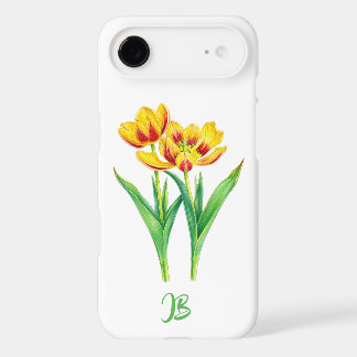 Housse de tête de golf en tulipes rouges et jaunes