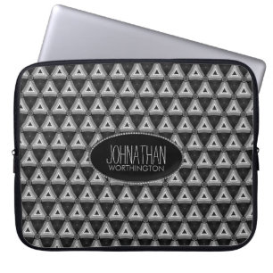 Housse d'ordinateur portable à motif Triangles azt