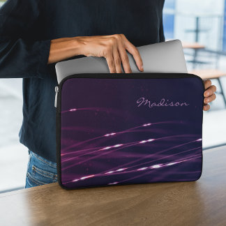 Housse d'ordinateur portable personnalisée violet