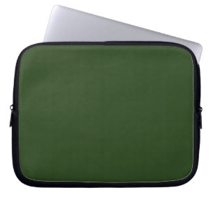 Housse d'ordinateur portable vert forêt sombre
