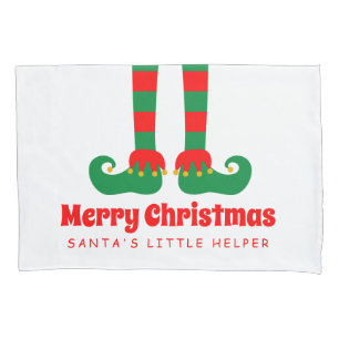 Housse d'oreiller sur pieds elf de Noël