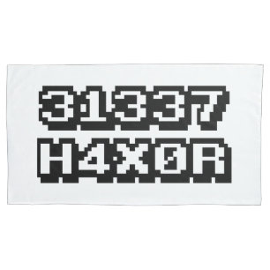 HOUSSE D'OREILLERS 31337 H4X0R