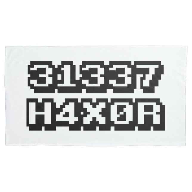 HOUSSE D'OREILLERS 31337 H4X0R (devant-gauche)