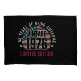 Housse D'oreillers 50 Years Old Vintage 1976 50th Birthday Limited Ed