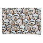 7 Photo Collage - motif hexagone funky noir