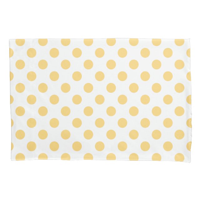 Housse D'oreillers à petits pois jaunes (devant)