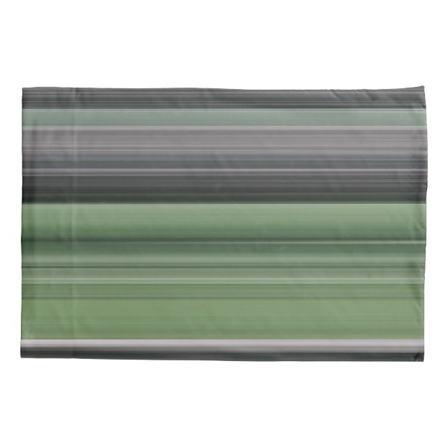 Housse D'oreillers Abstrait n° 1 : vert olive et gris (Dos)