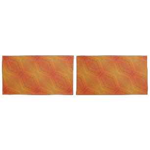 Housse D'oreillers Acceptation Motif de Shibori rouge orange jaune