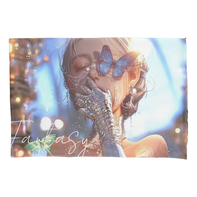 Housse D'oreillers Aesthetic / Dark Fantasy Girl (devant)